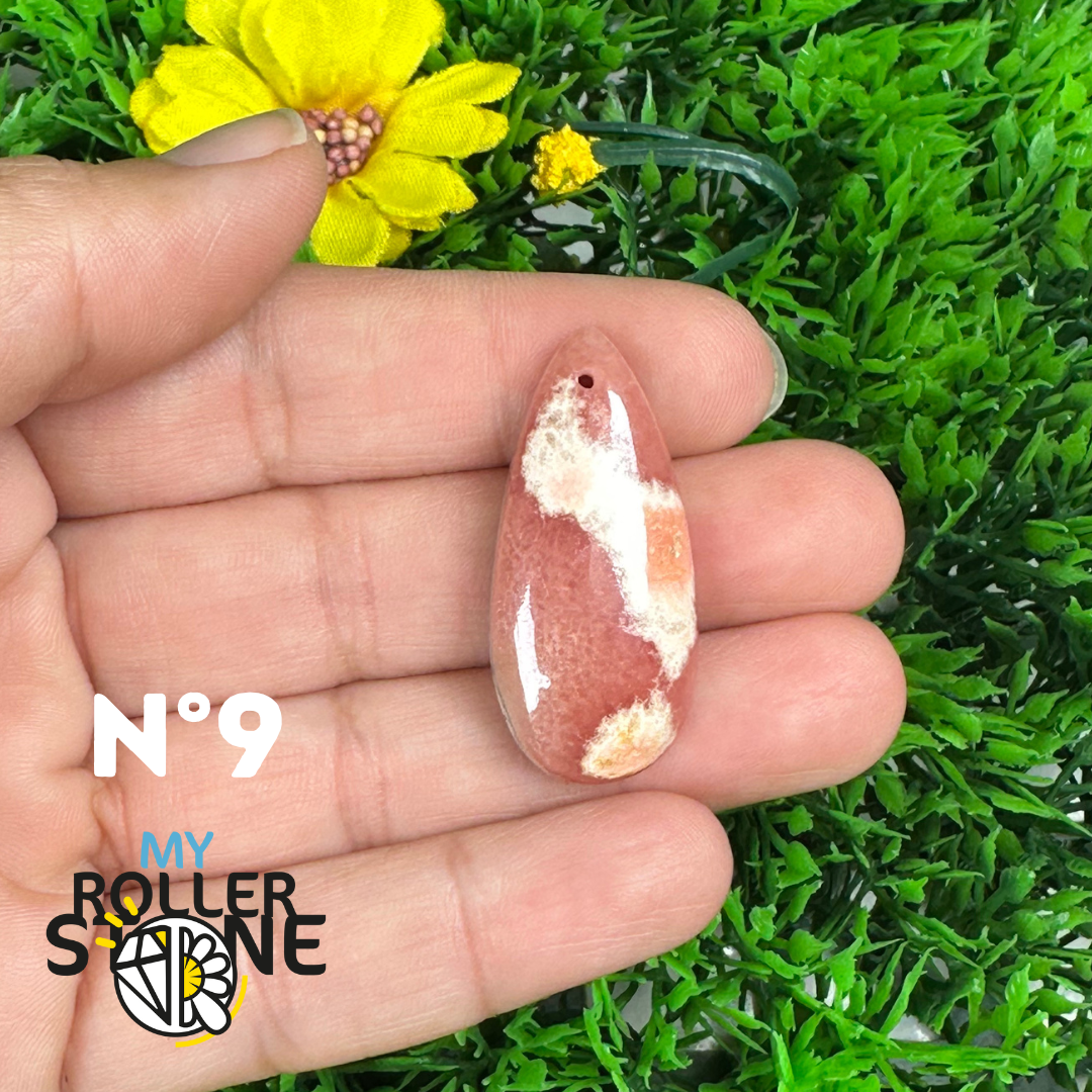 Pendentif Percé Rhodochrosite