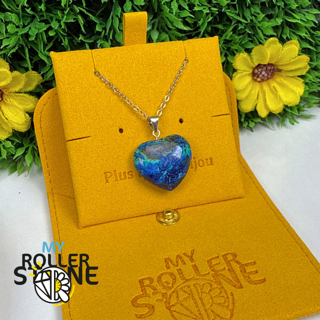 Pendentif Coeur Azurite