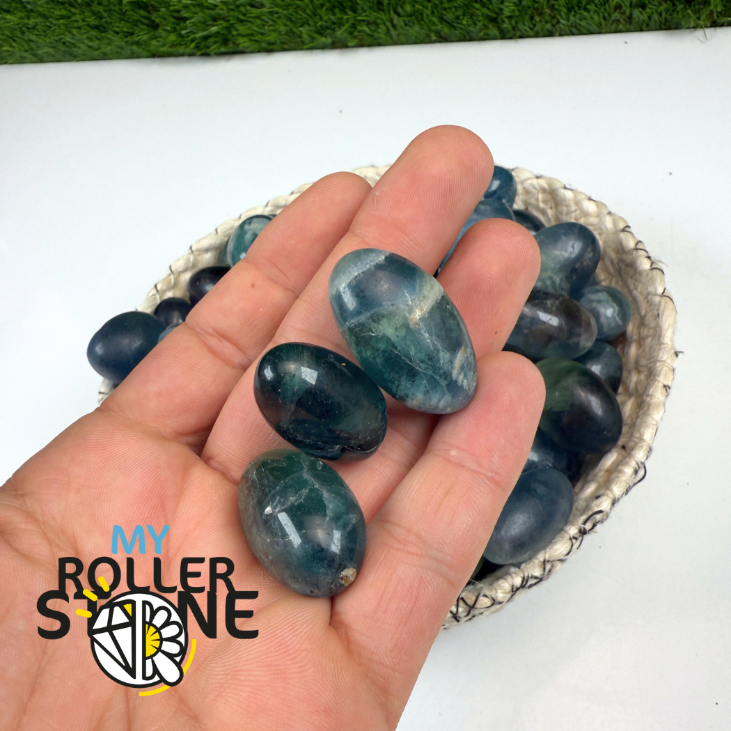 Pierres roulées Fluorite Bleue haute qualité