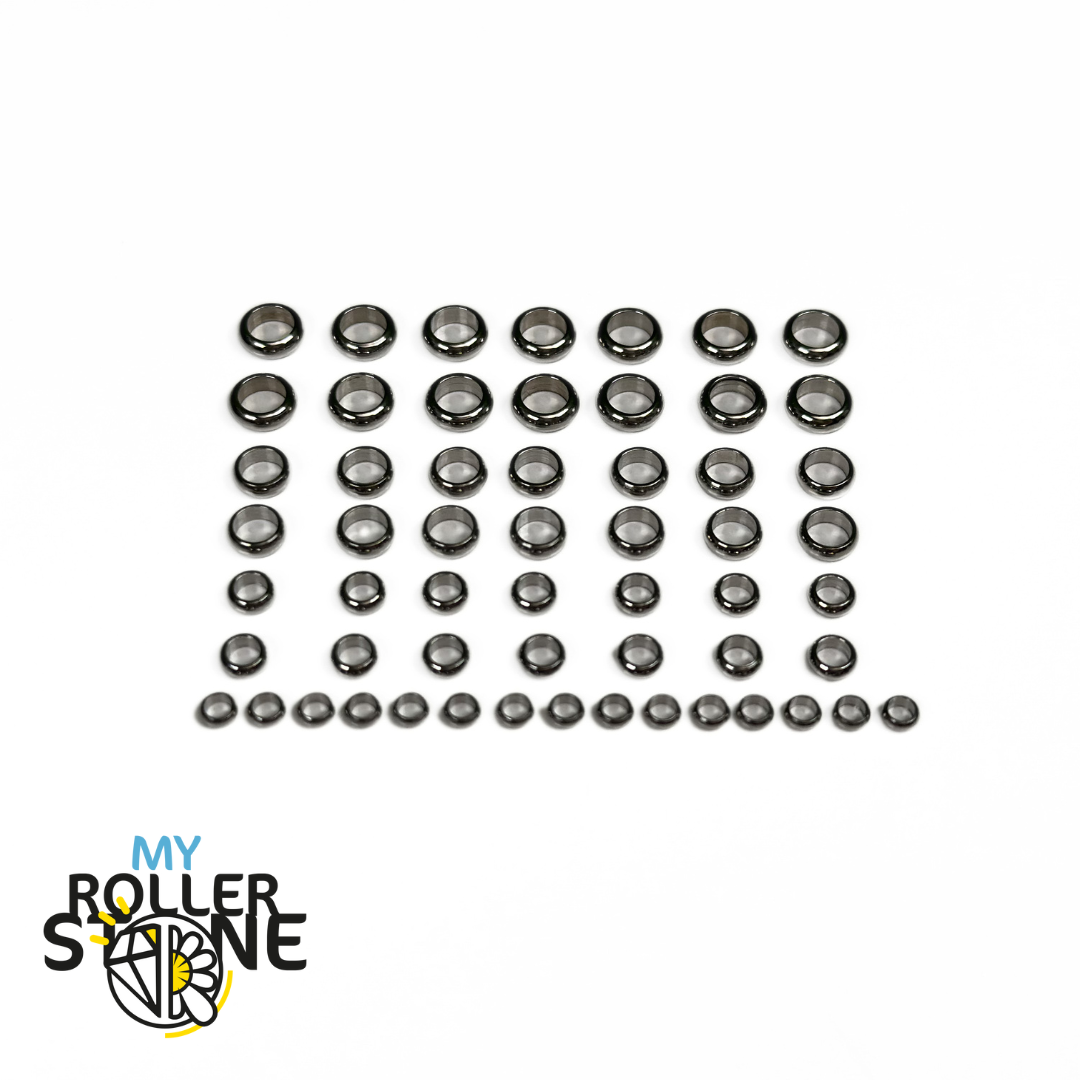 Kit de 80 Perles à Sertir en Acier Inoxydable