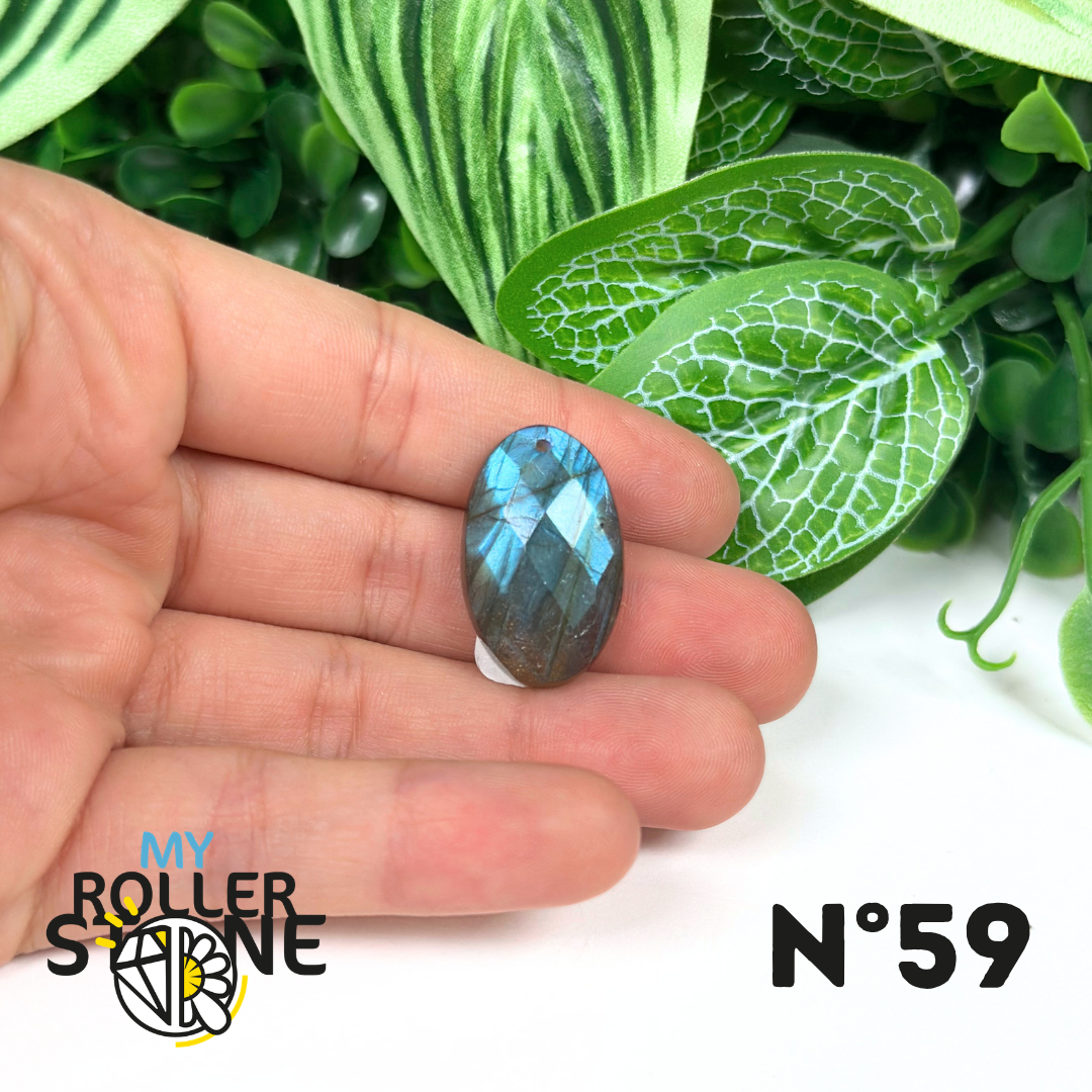 Pendentifs Labradorite Blue Fire Facettée 5A