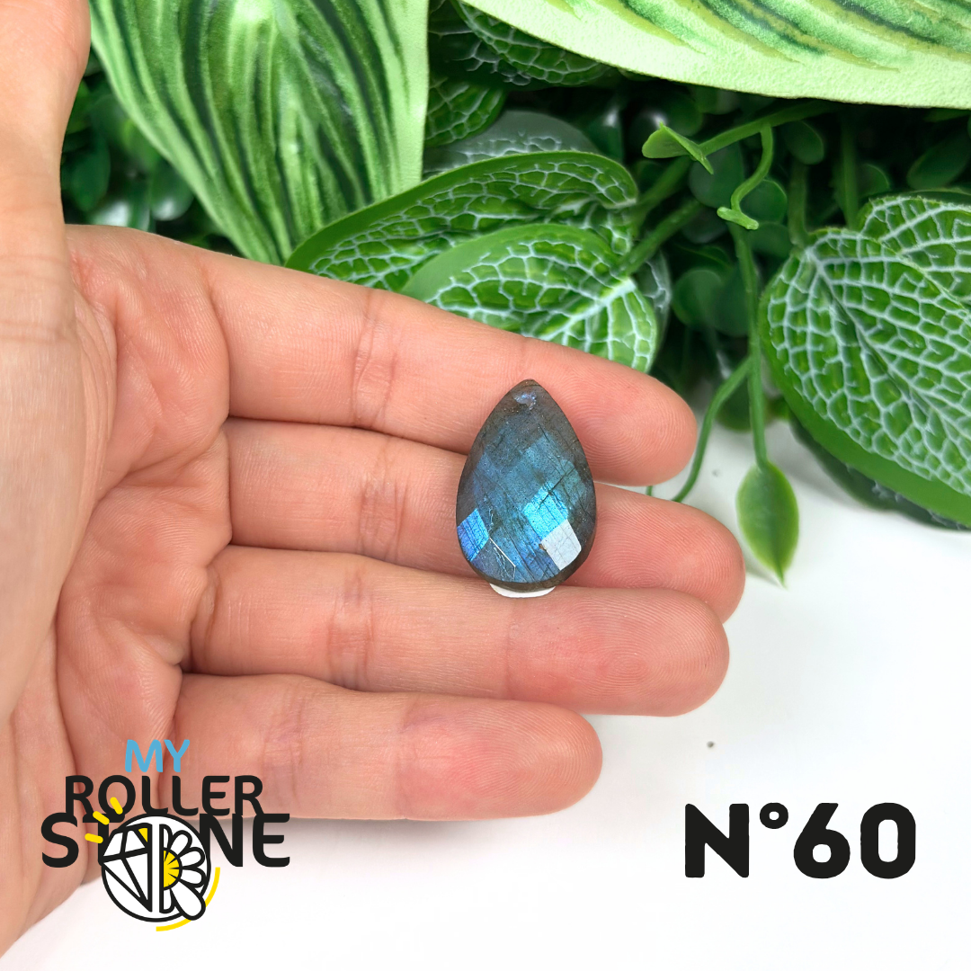 Pendentifs Labradorite Blue Fire Facettée 5A