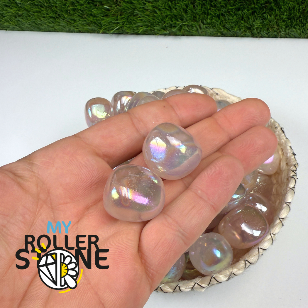 Pierres roulées Quartz rose Aura