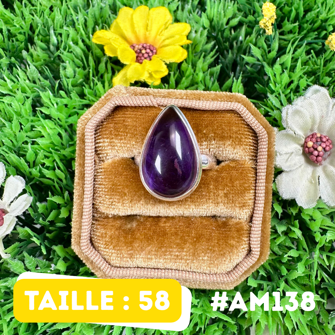 Bague Argent 925 Améthyste #AM138