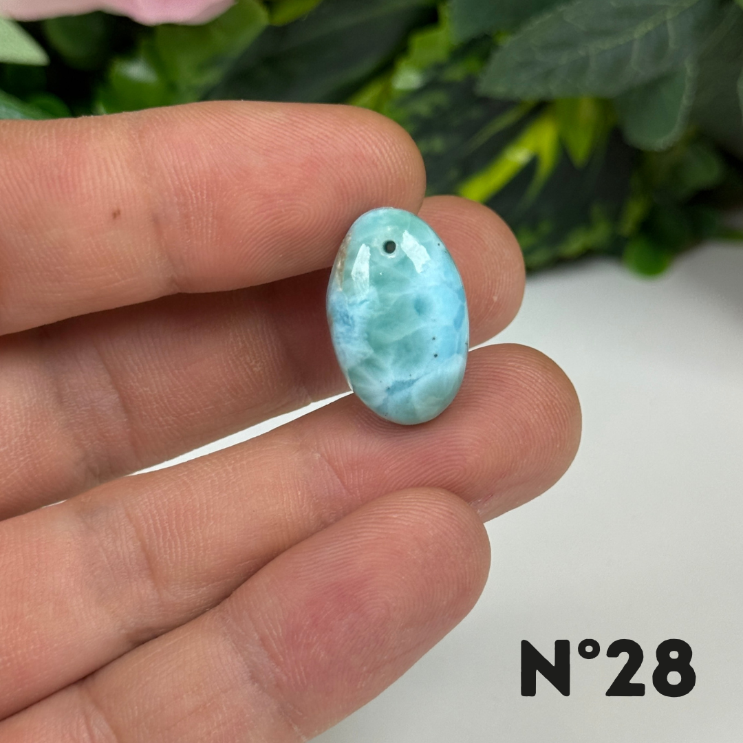 Pendentif Larimar 5A percé