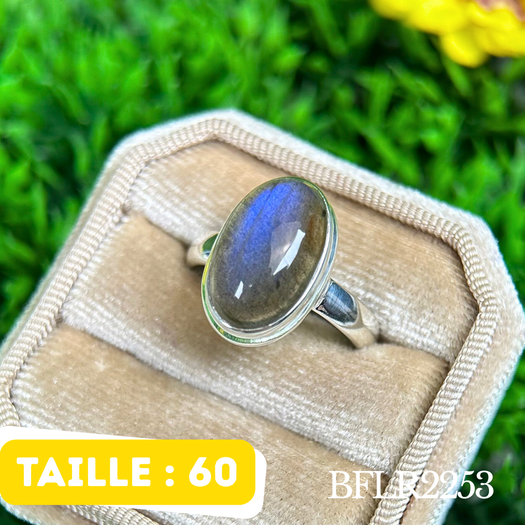 Bague Argent Labradorite Bluefire