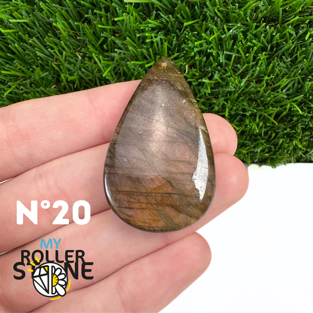 Pendentifs Labradorite Violette forme Libre 5A