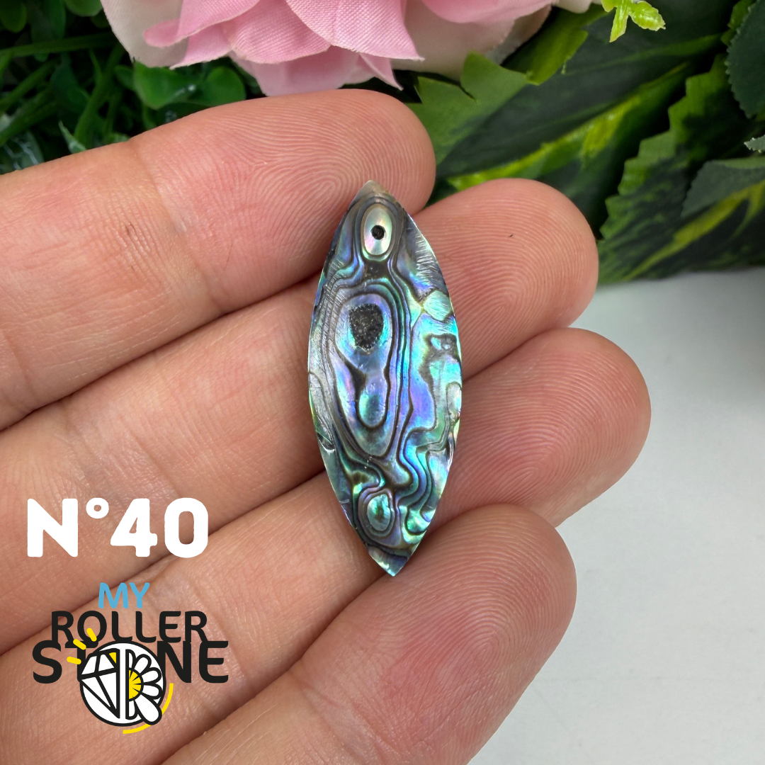 Pendentif en Abalone Forme Libre 5A