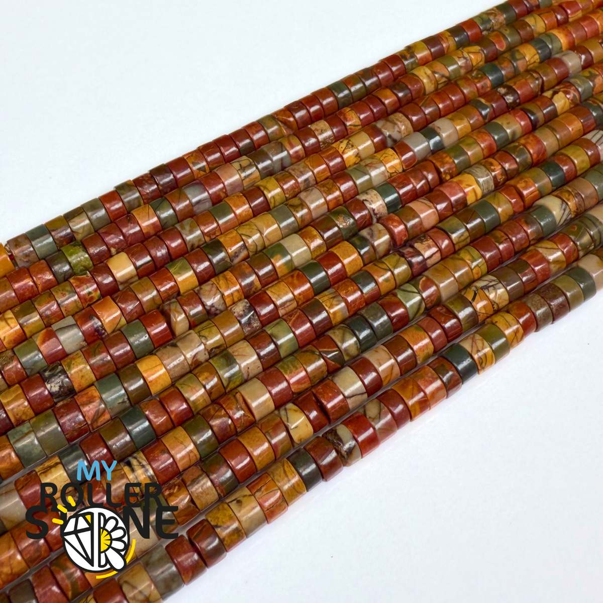 Perle Heishi Jaspe Picasso