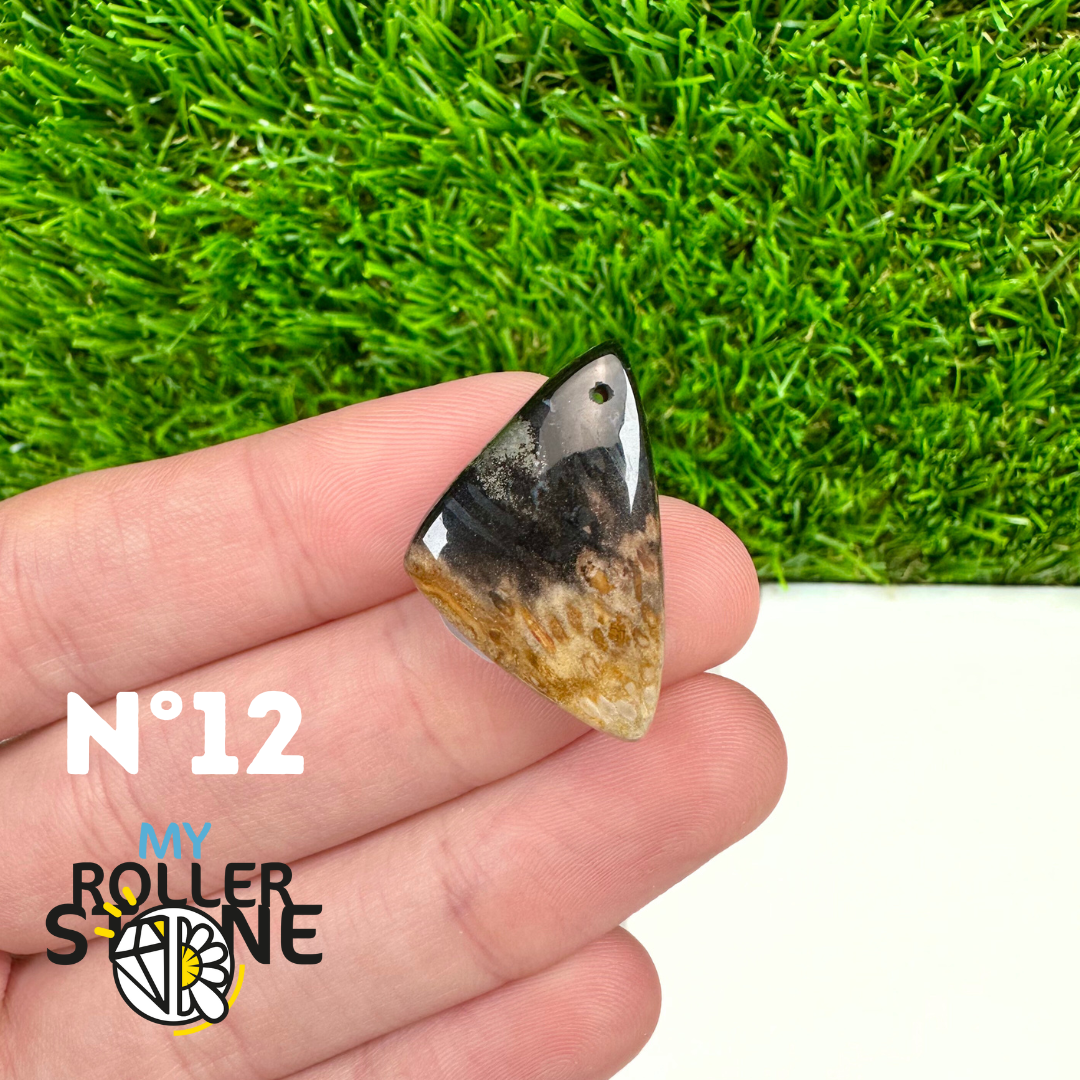 Pendentif Agate Racine de Palmier