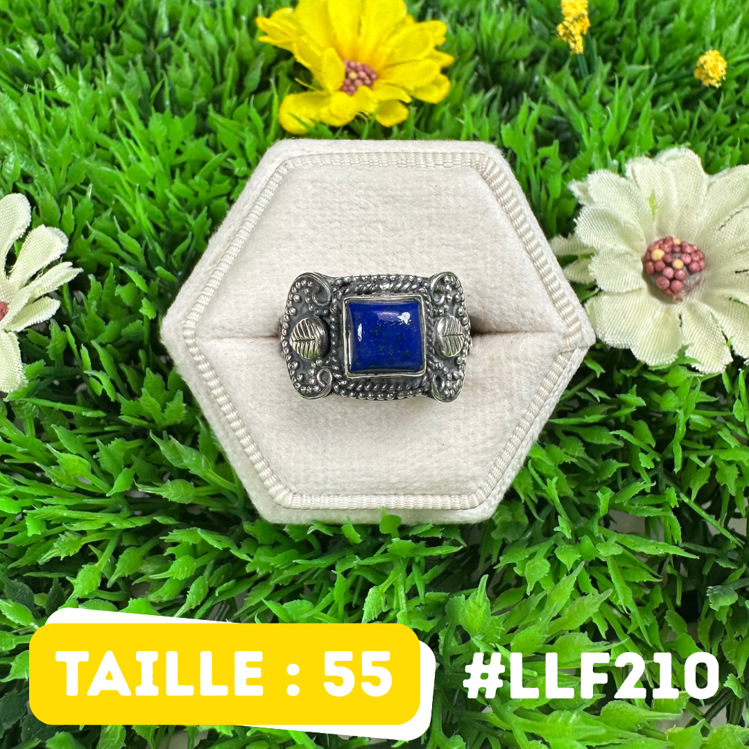 Bague Argent 925 Lapis Lazuli #LLF210