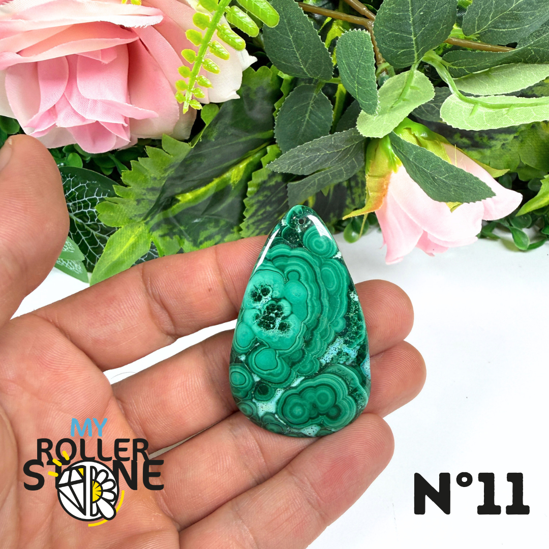 Pendentif Malachite Percé 5A