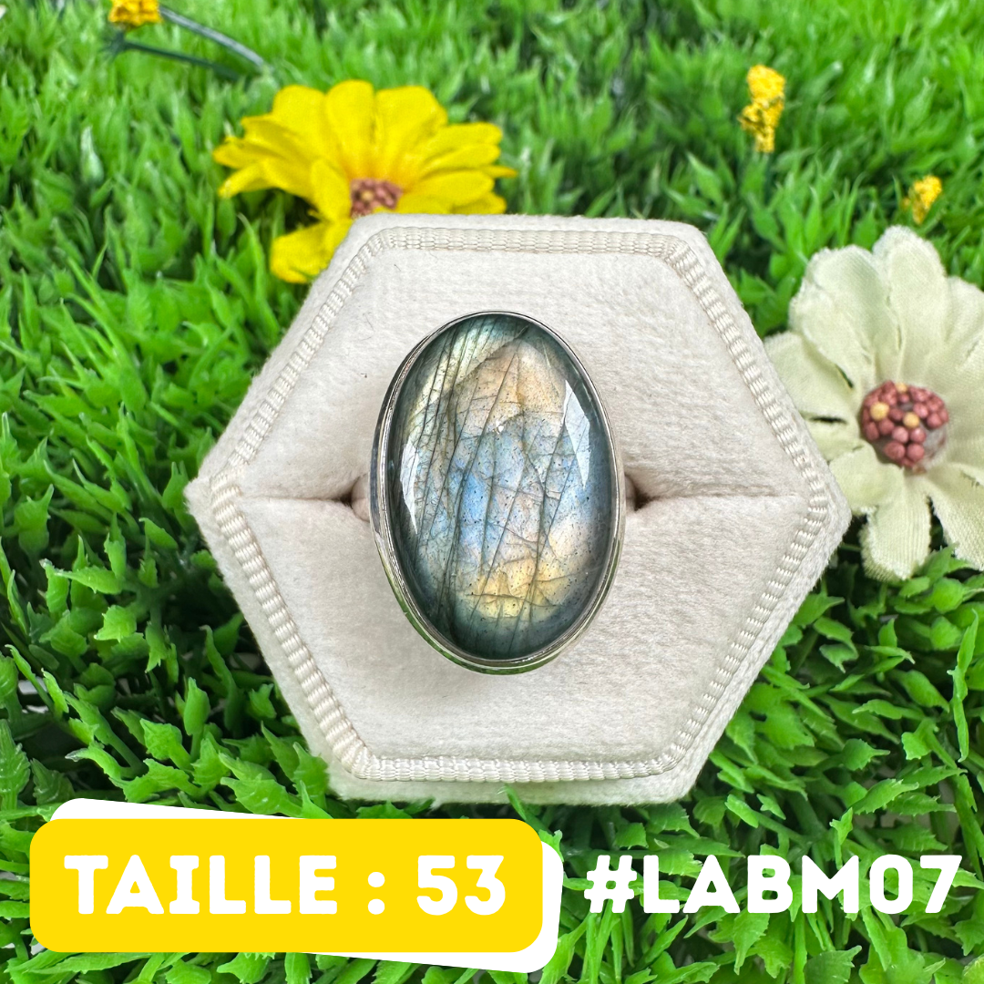 Bague Argent Labradorite Multifire #LABM07