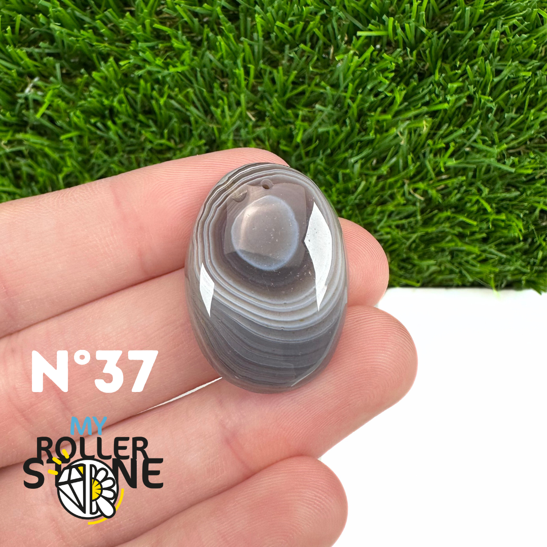 Pendentif Agate du Botswana 5A percé