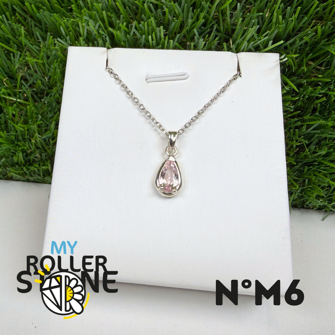Pendentif Morganite Argent 925 #M6