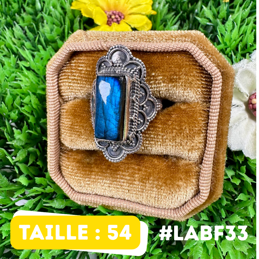 Bague Labradorite Bluefire #LABF33