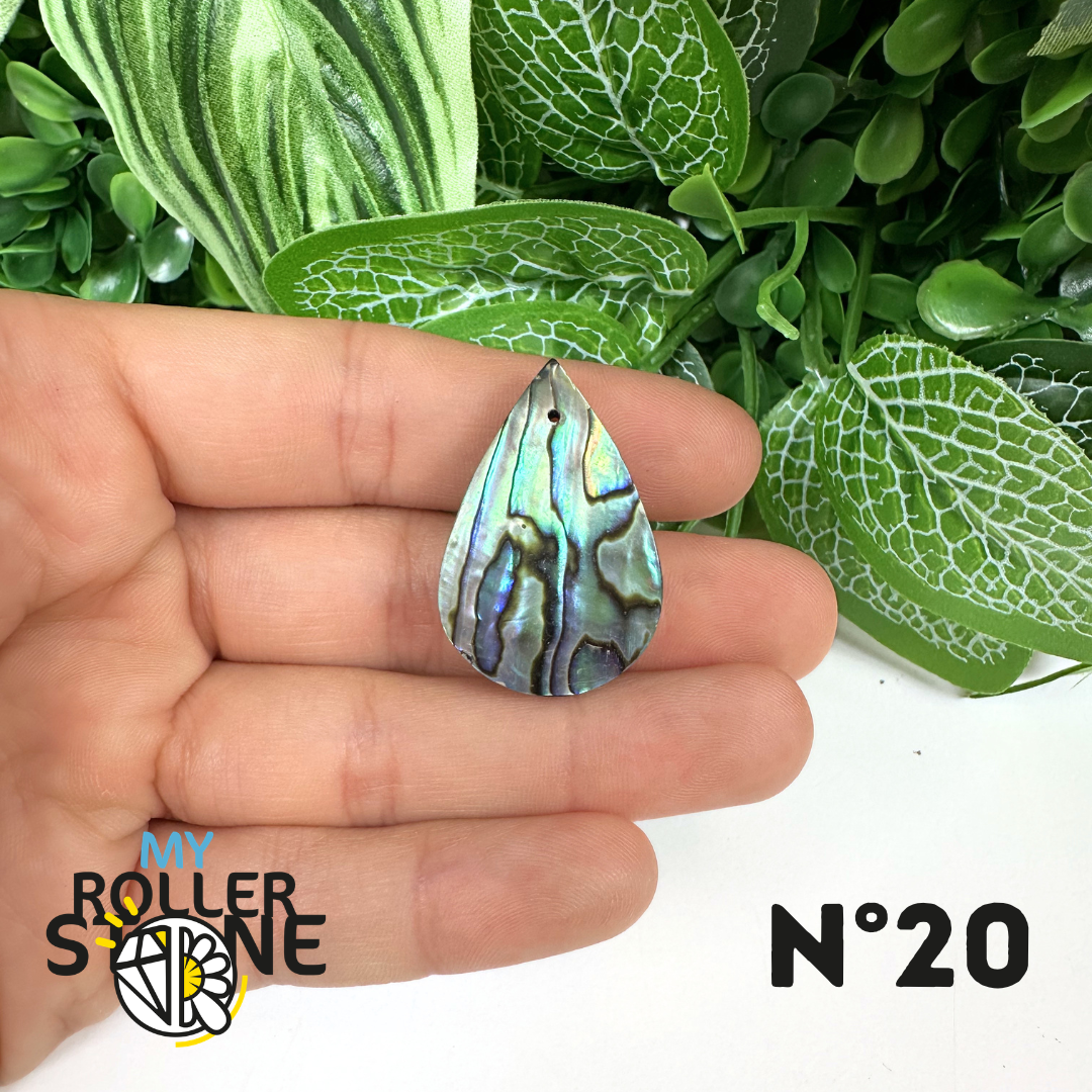 Pendentif en Abalone Forme Libre 5A