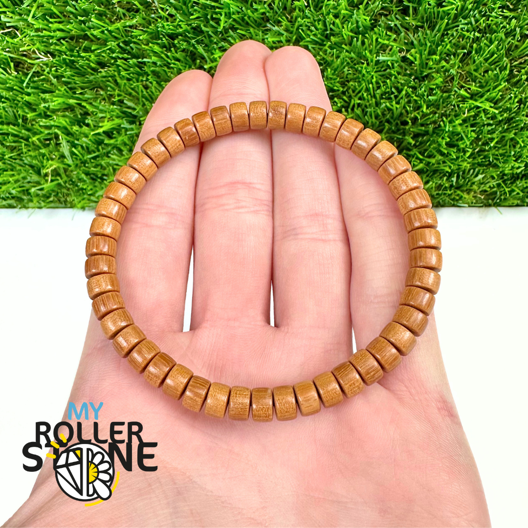 Bracelet Perle Heishi Bois De Santal