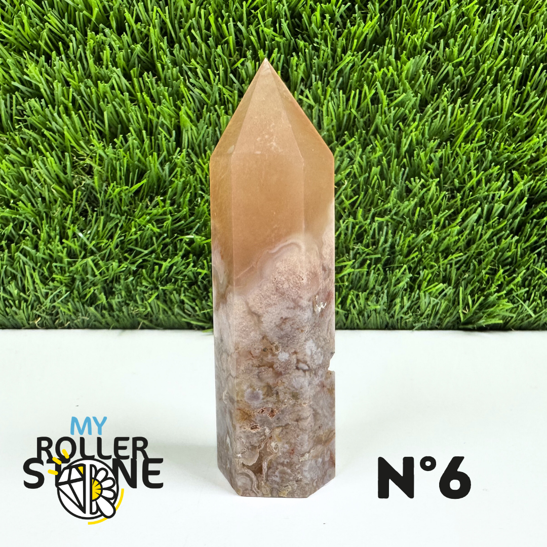 Pointes Pierre Agate Fleur