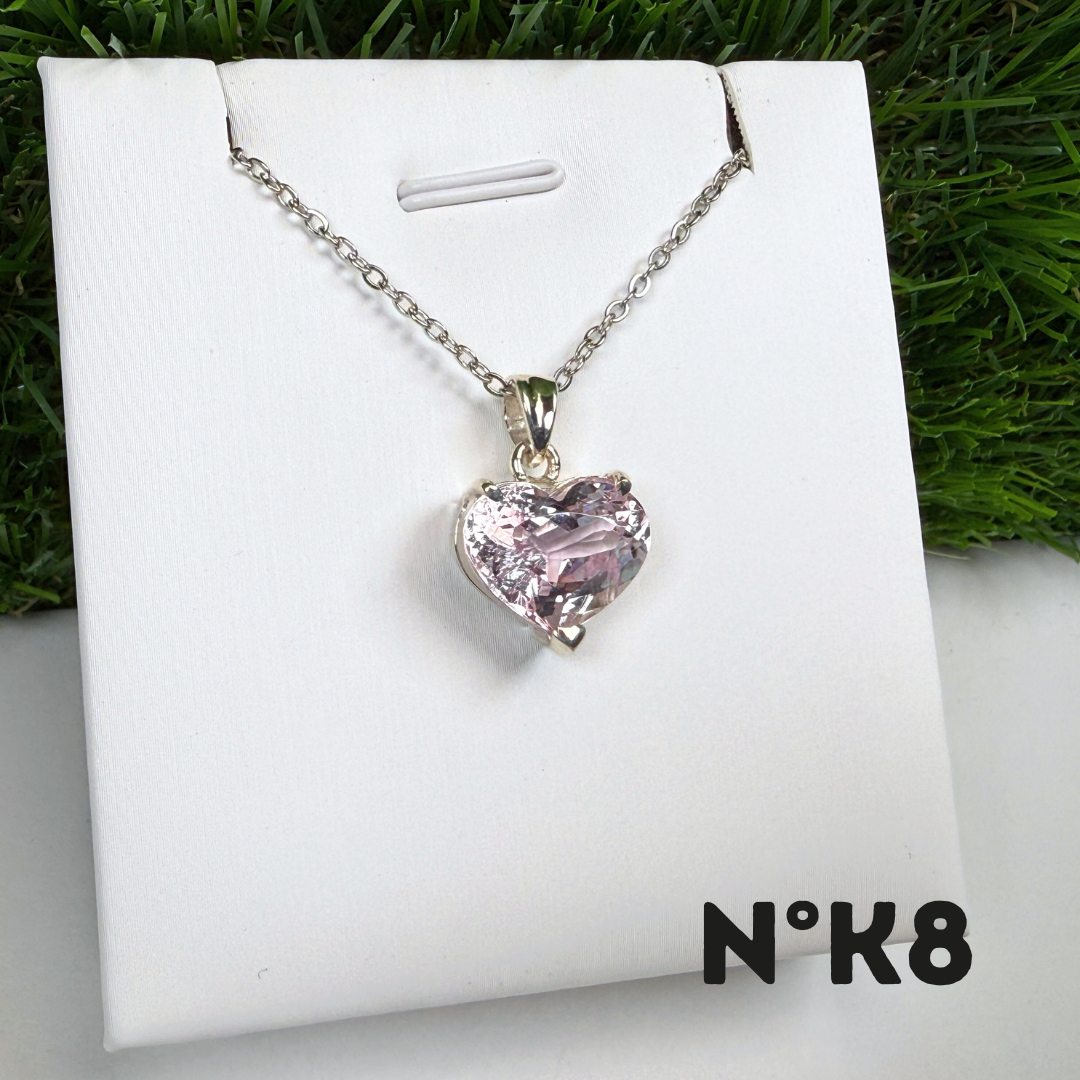 Pendentif Kunzite Qualité Gemme Argent 925 K8