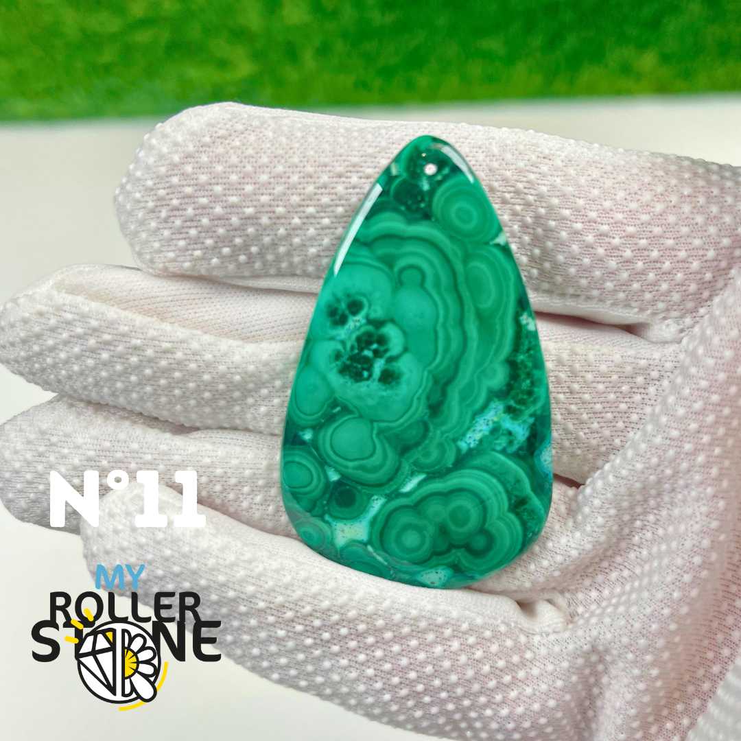 Pendentif Malachite 5A percé