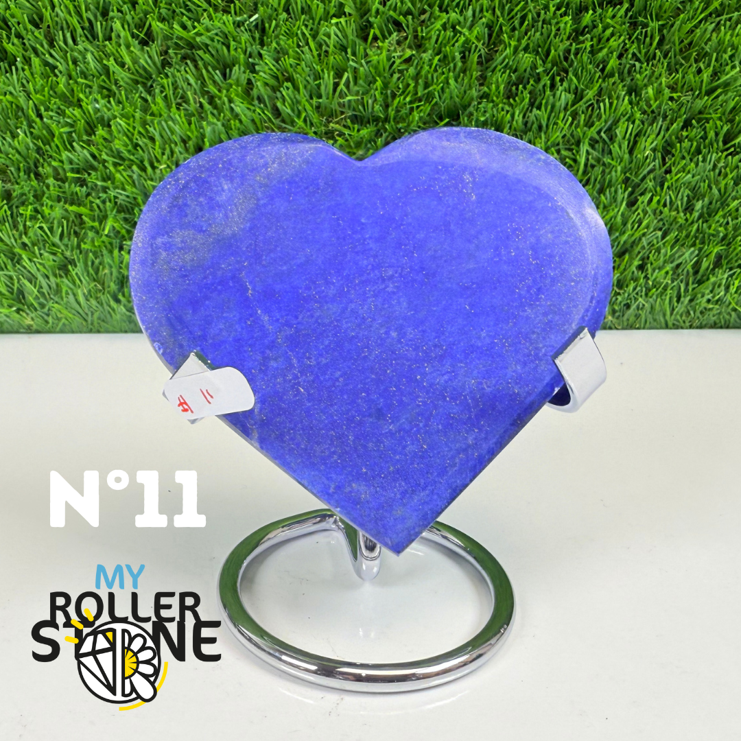 Coeur en Lapis Lazuli avec Support