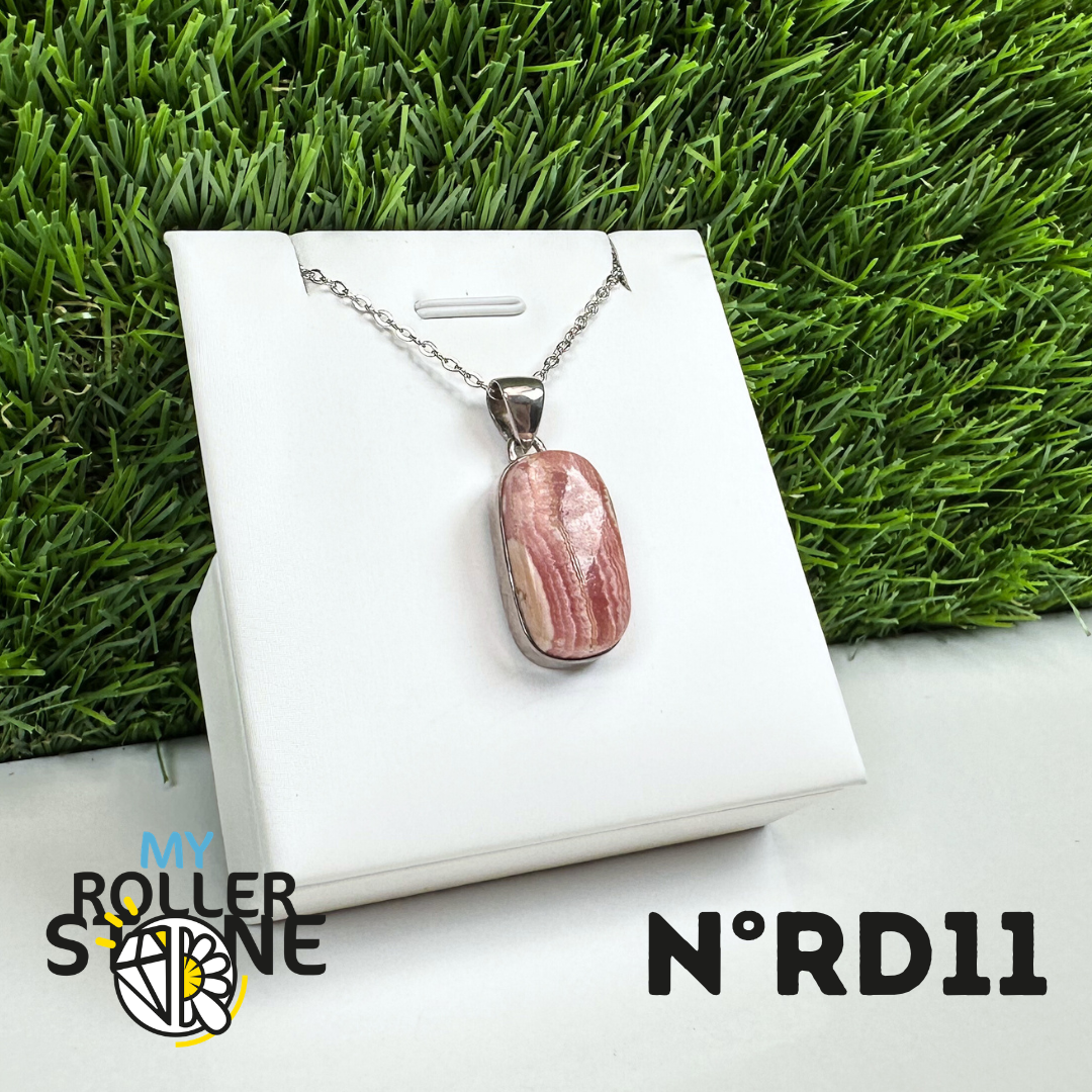 Pendentif Argent Rhodochrosite #11