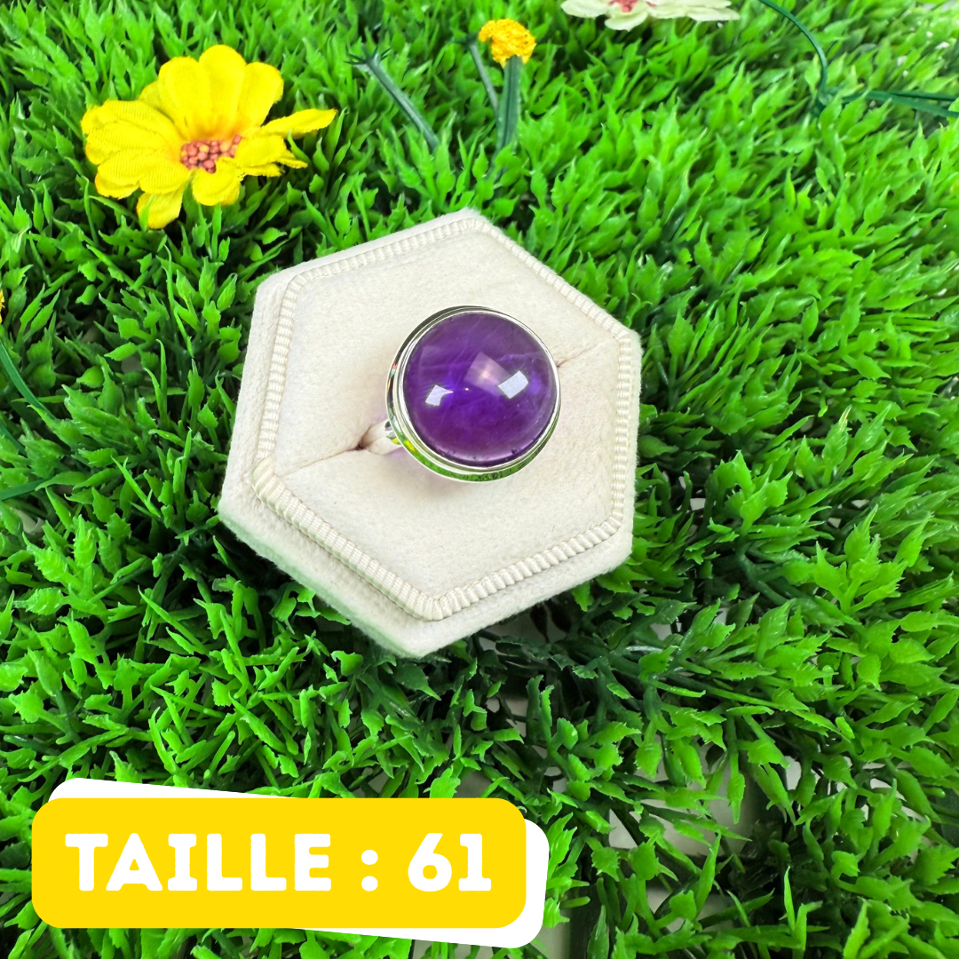 Bague Argent 925 Améthyste #211