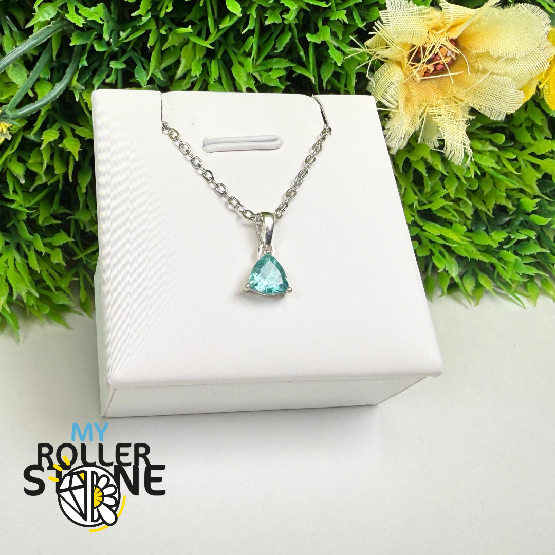 Pendentif Apatite Bleue Néon Facettée – PBC204-NBF