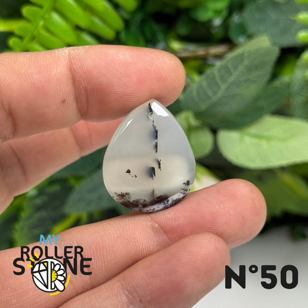 Pendentif Percé Opale Dendritrique