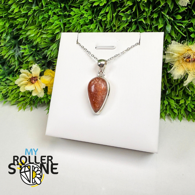 Pendentif Pierre de Soleil Argent 925 – SNSP778