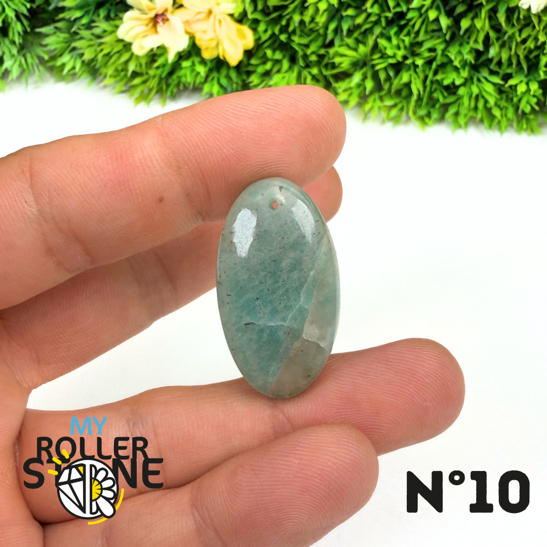 Pendentif Percé Amazonite et Quartz Fumé (Rare)