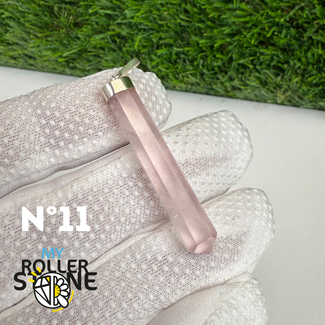 Pendentif Quartz rose et Argent
