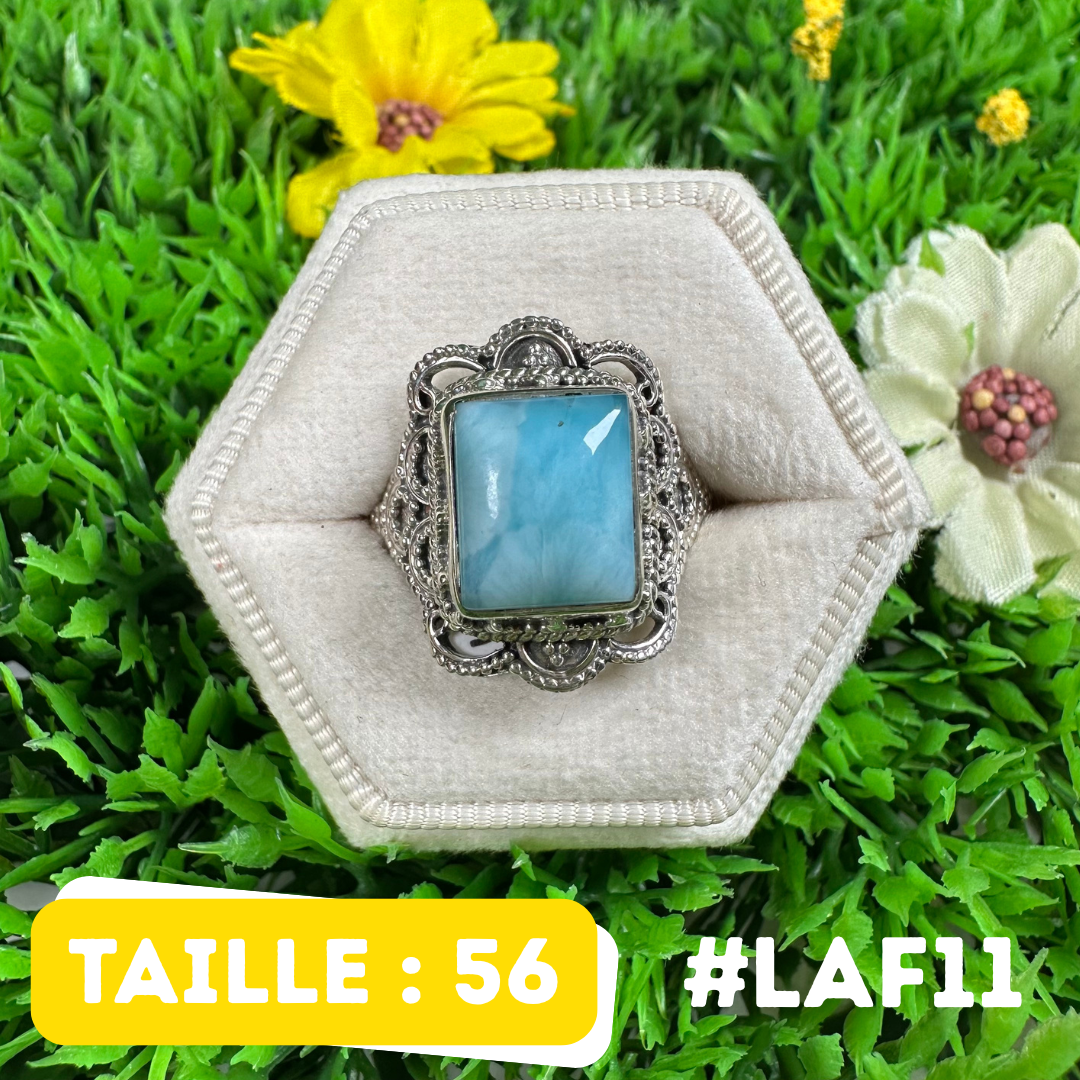 Bague Argent 925 Larimar #LAF11