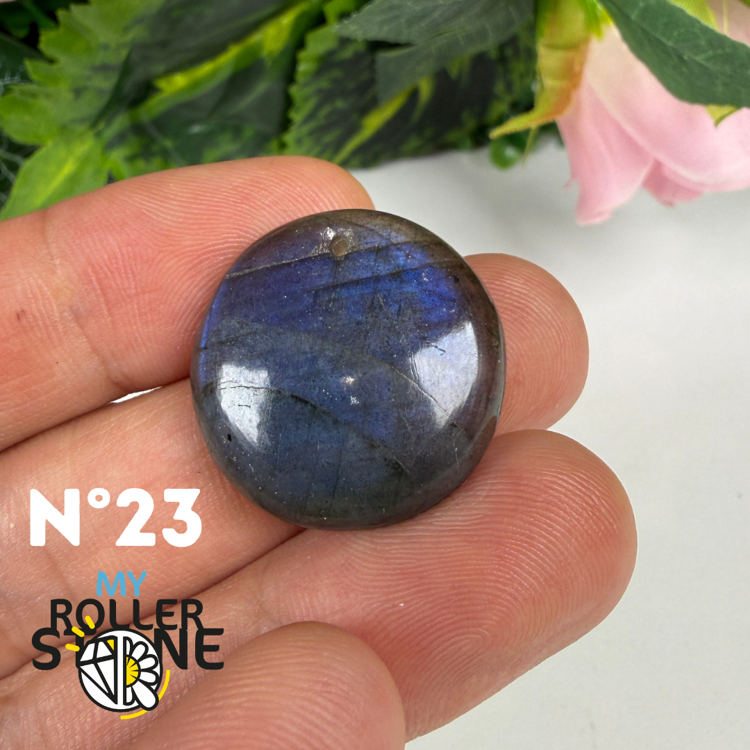 Pendentif Labradorite blue fire percé 5A