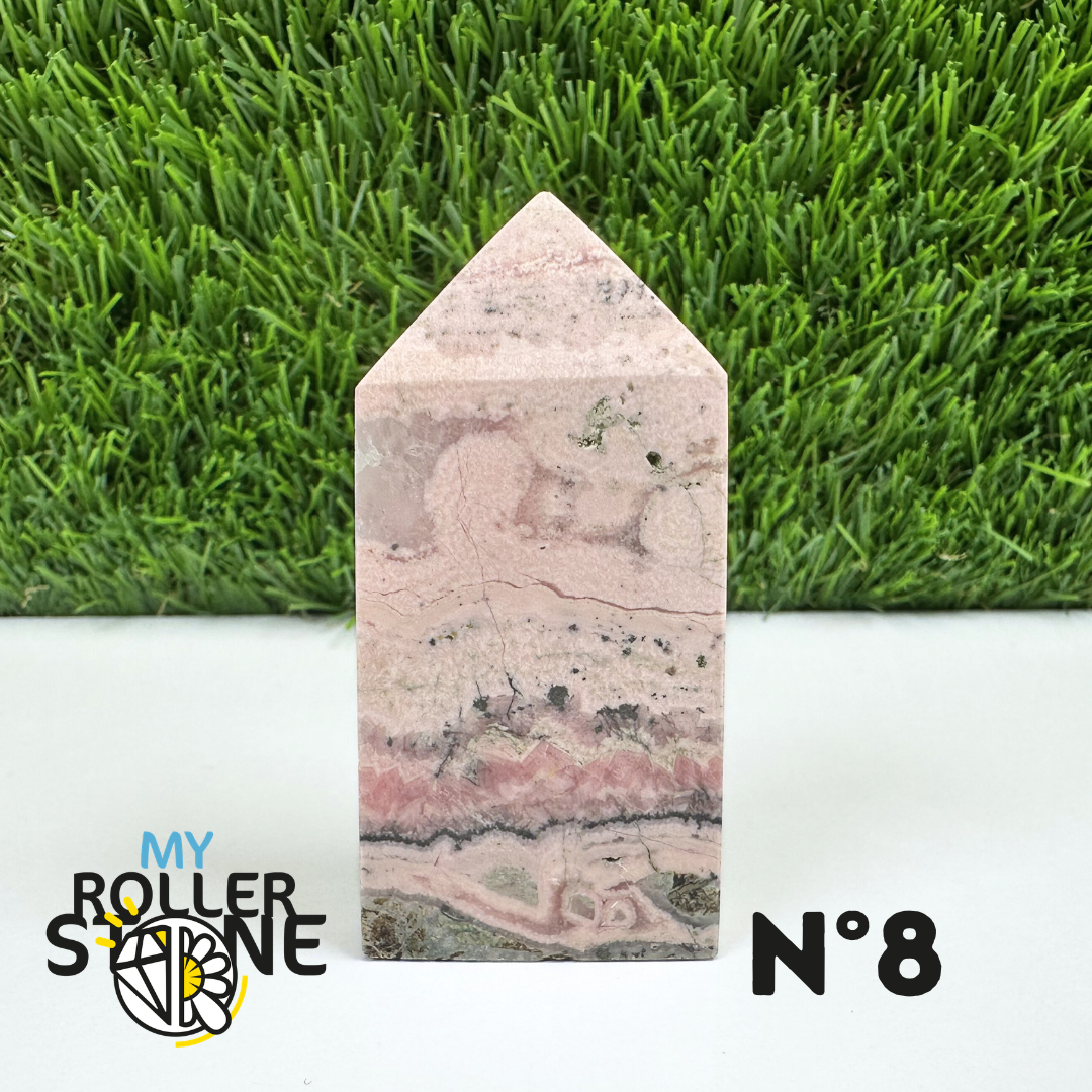 Pointes Pierre Rectangulaire Rhodochrosite