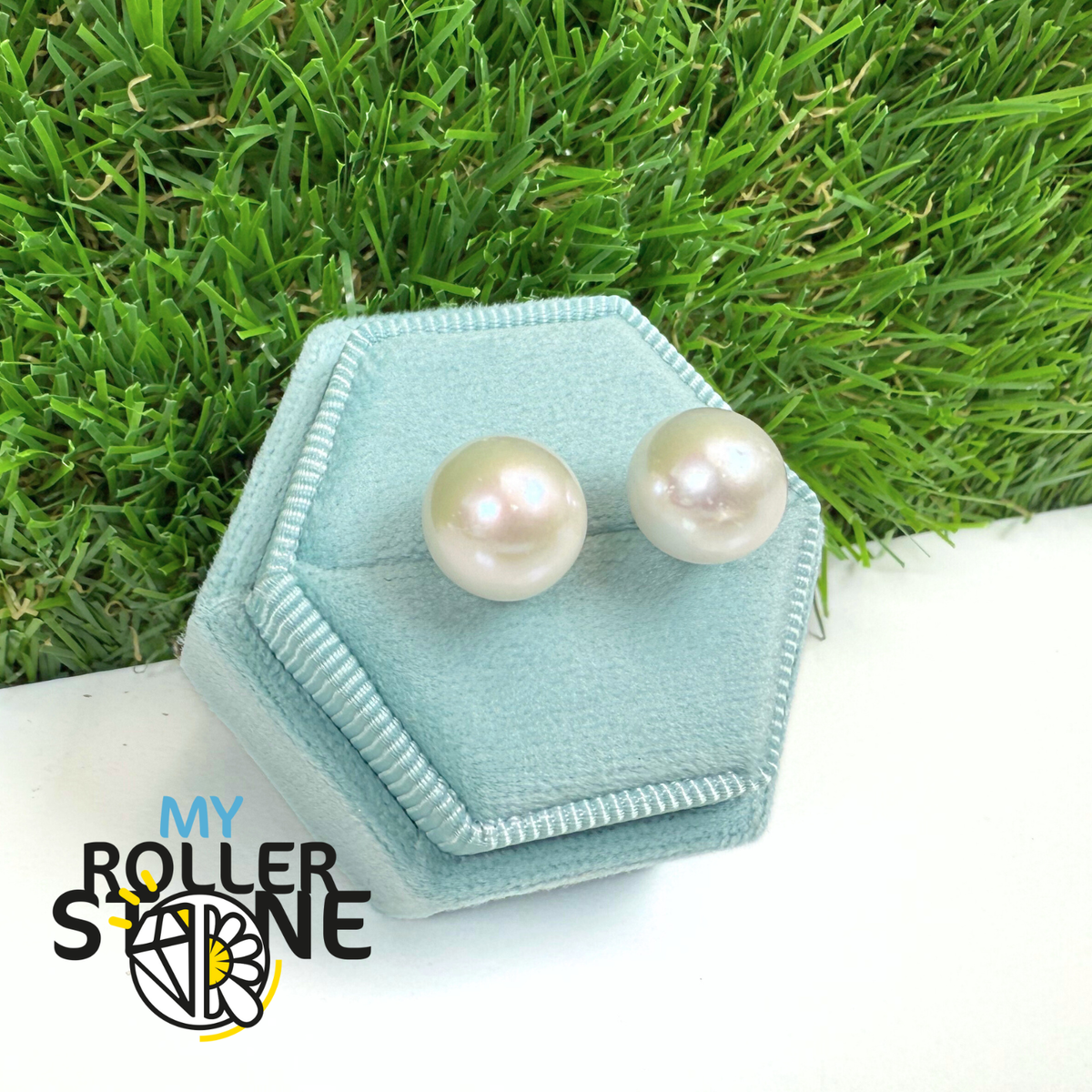 Boucles d'Oreilles Argent 925 Perle de Culture Edison 8MM