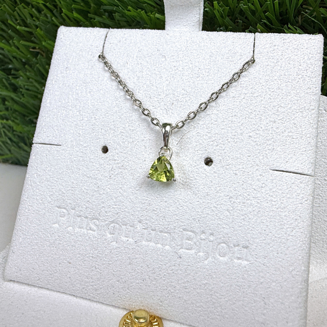 Pendentif Solitaire Péridot