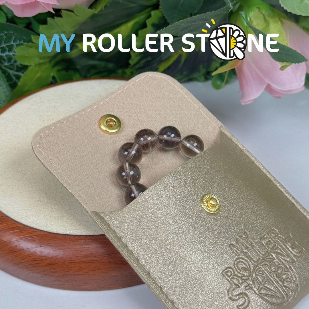 Bracelet perle Azeztulite noire 5A