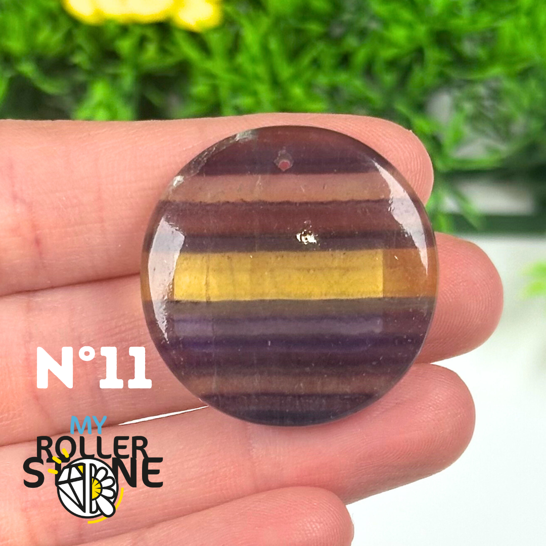 Pendentif percé Fluorite 5A