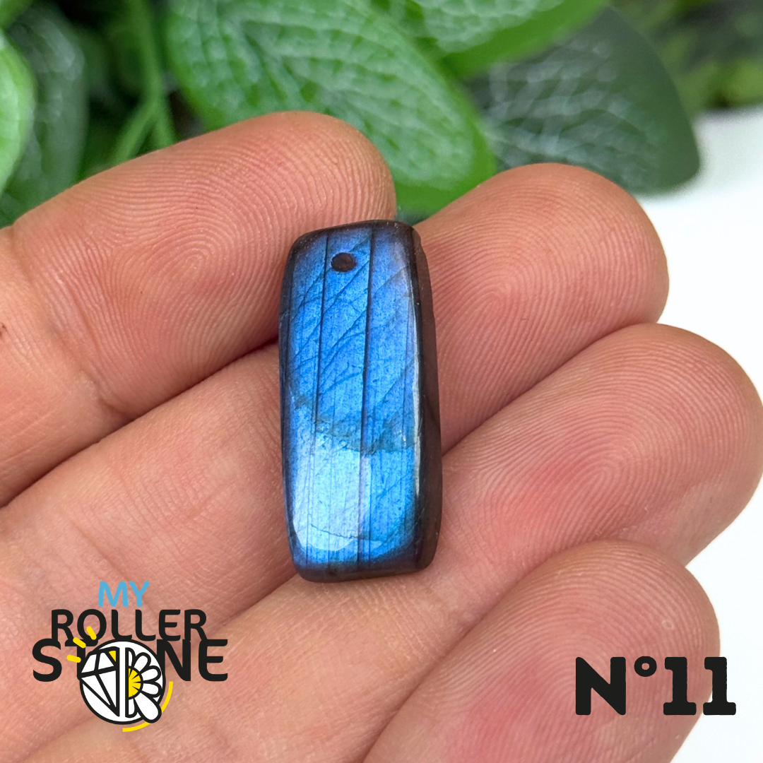 Pendentif Labradorite Blue fire percé 7A