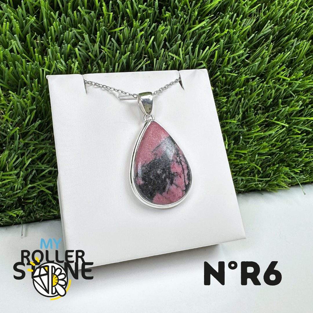 Pendentif Argent Rhodonite Australienne #6