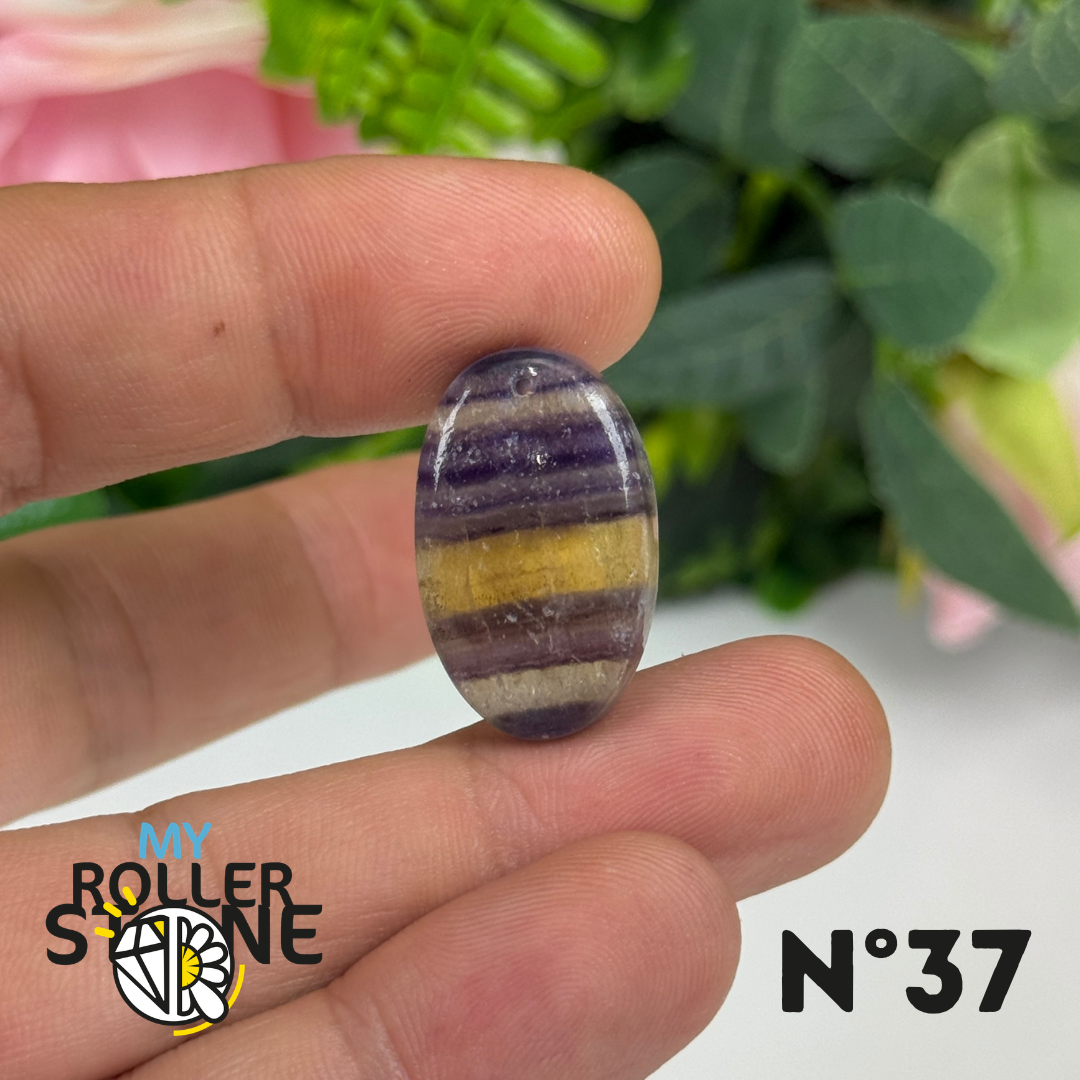 Pendentif percé Fluorite 5A