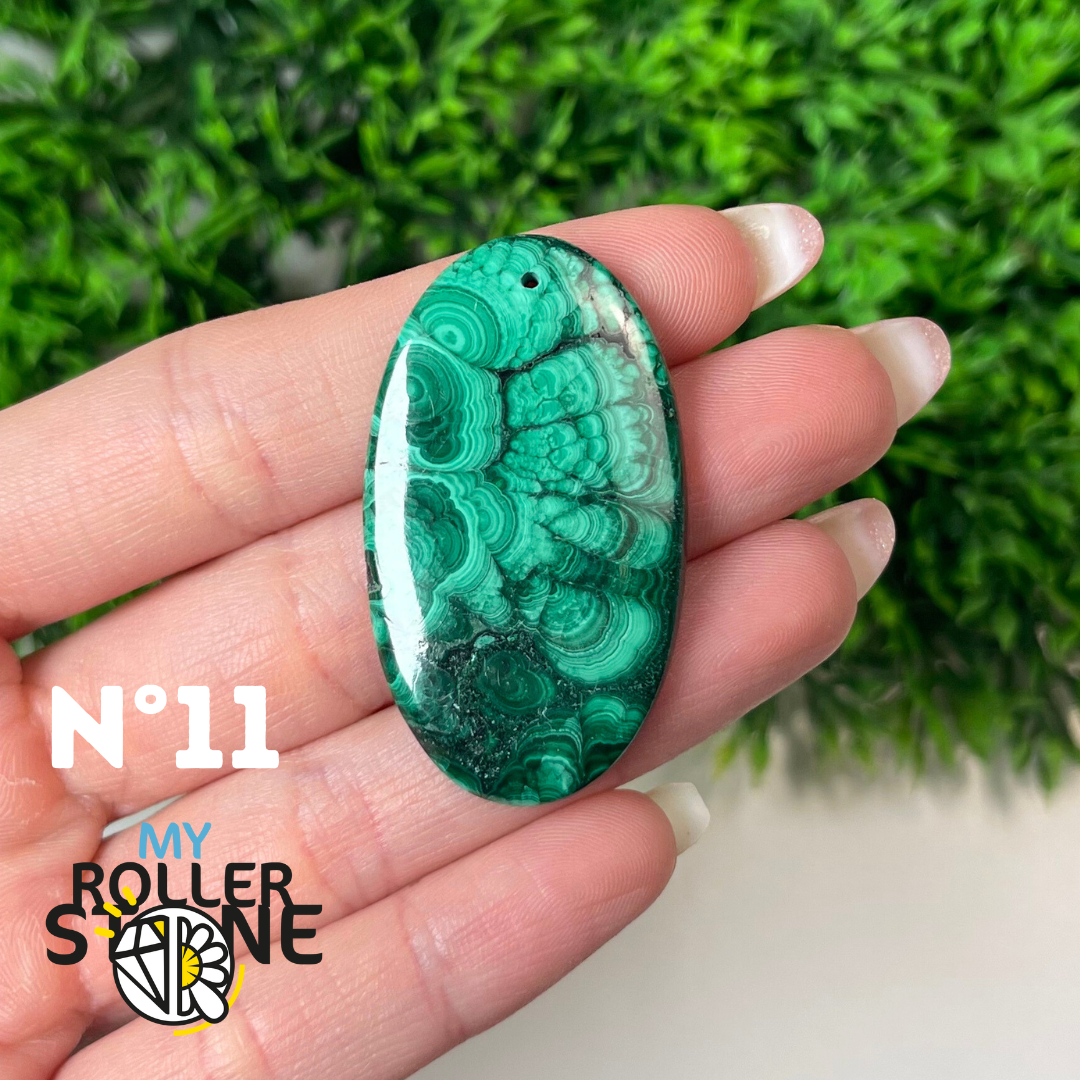 Pendentif Malachite 5A percé