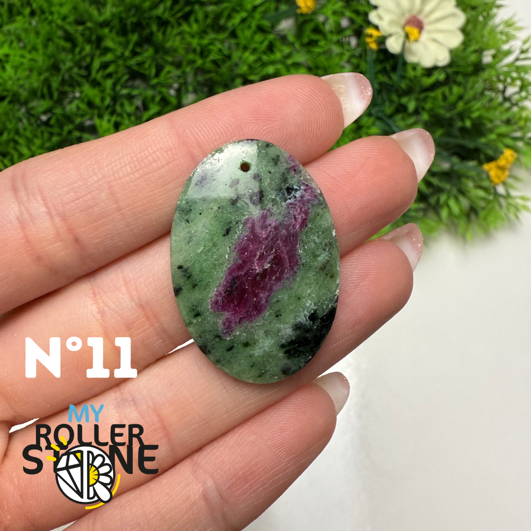 Pendentif Ruby Zoïsite 5A percé