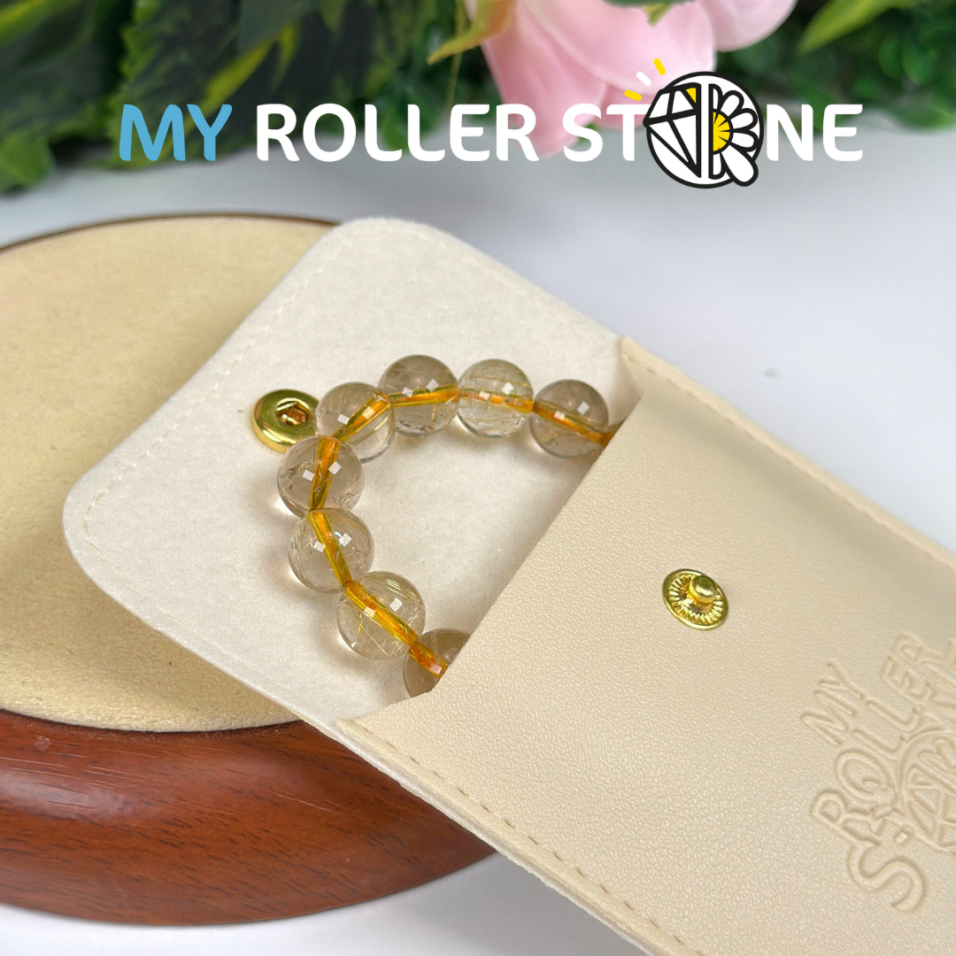 Bracelet Quartz rutile doré 3A