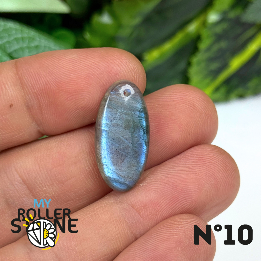 Pendentif Labradorite Blue fire percé 5A