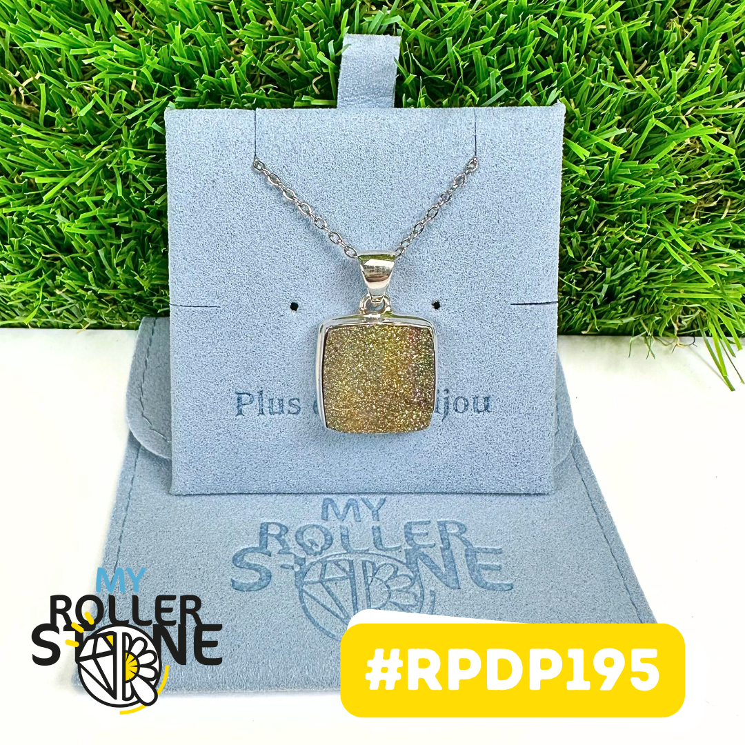 Pendentif Pyrite Arc En Ciel #RPDP195