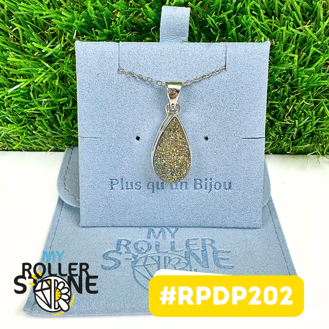 Pendentif Pyrite Arc En Ciel #RPDP202
