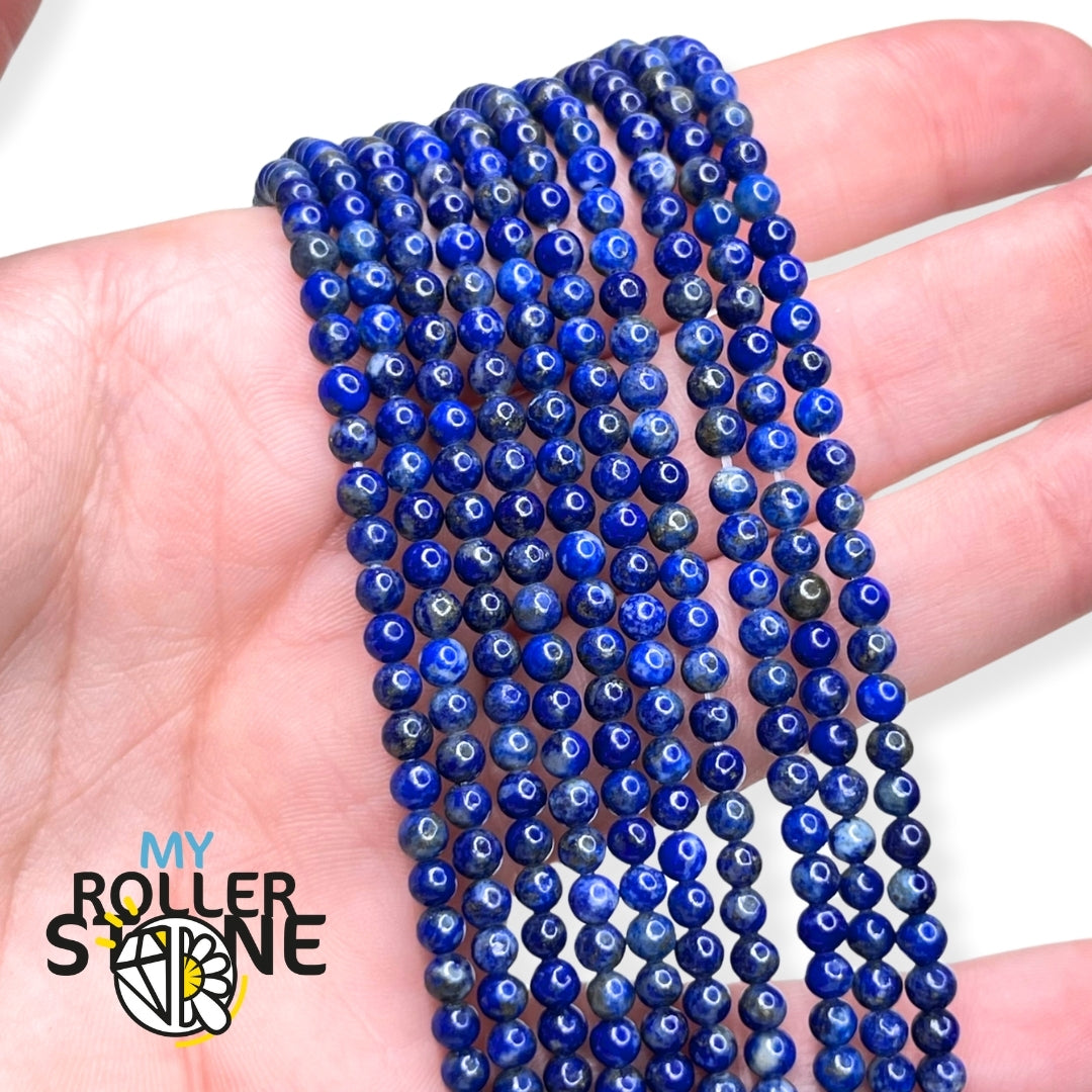 Perle lapis lazuli 5A 4 MM